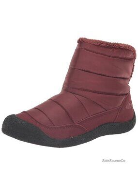 KEEN Women's Howser Lite Fold Down Slipper Boot Cozy Fleece Quilted Nylon